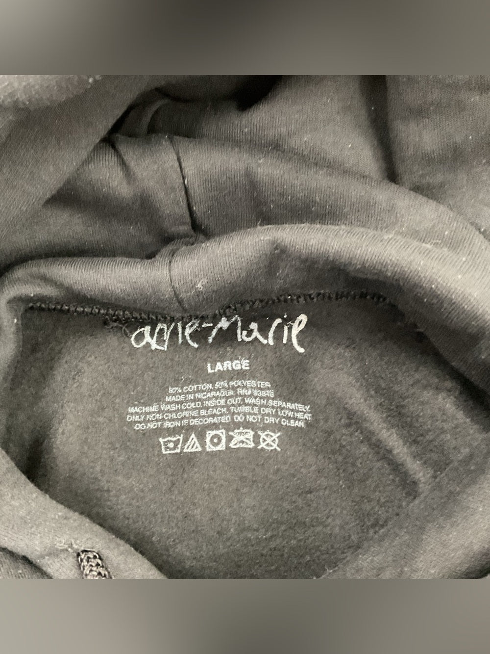 Anne-Marie Black Hoodie Standard Album Photo Unhealthy Size Medium and Large New