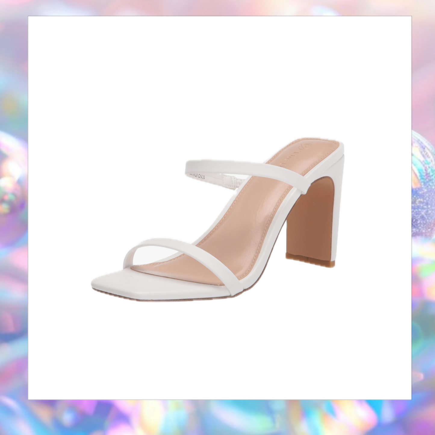 Avery Square Toe Stap High Heal Sandle - The Drop