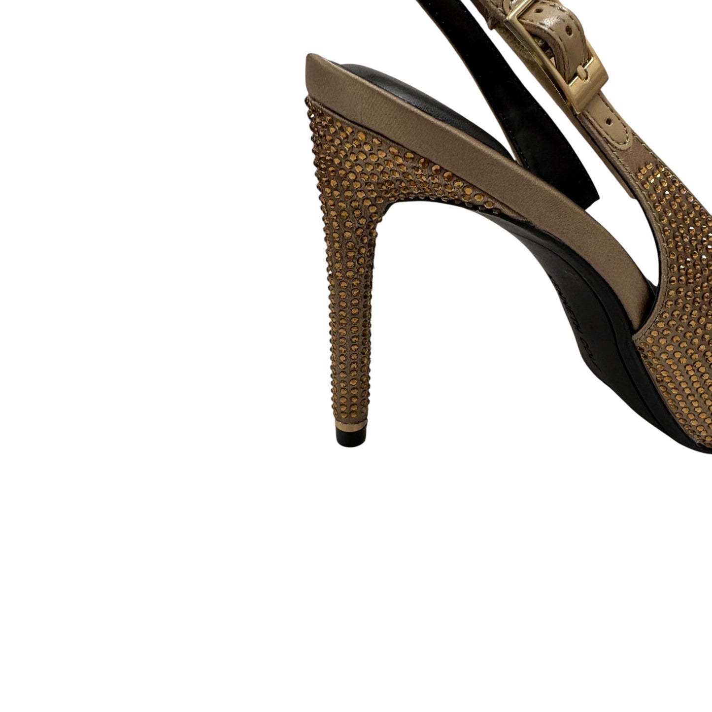 Kenneth Cole Quinnly Sling Crystal Pump – Shitake Gold | Size 6.5 | New in Box