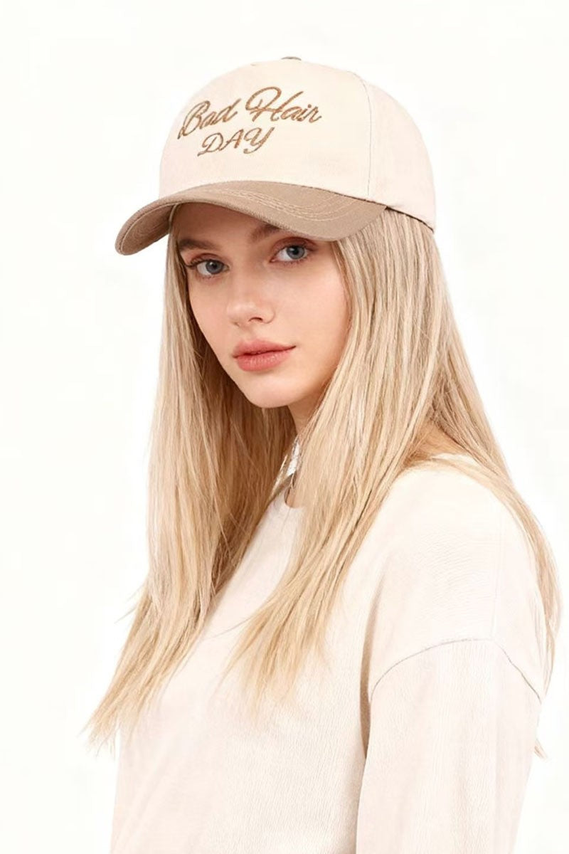 Bad Hair Day - Two Tone Canvas Cotton Trucker Cap