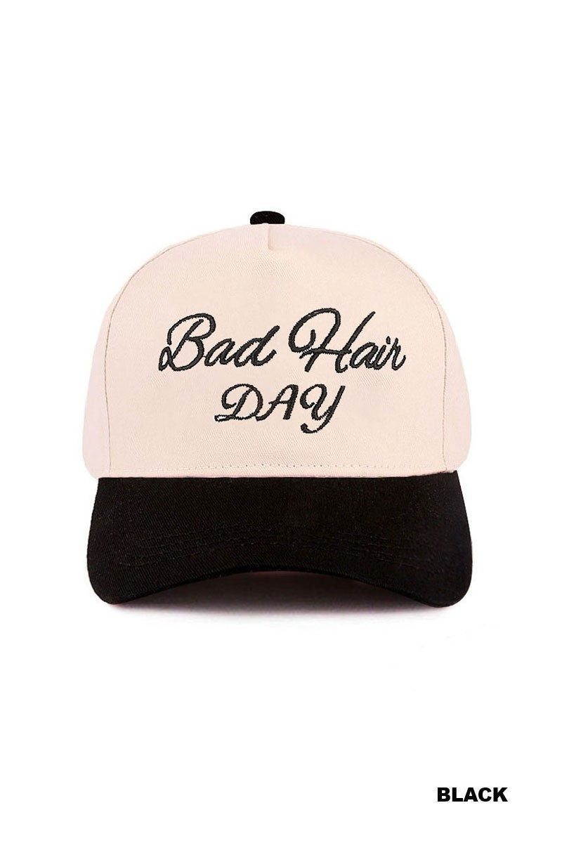Bad Hair Day - Two Tone Canvas Cotton Trucker Cap