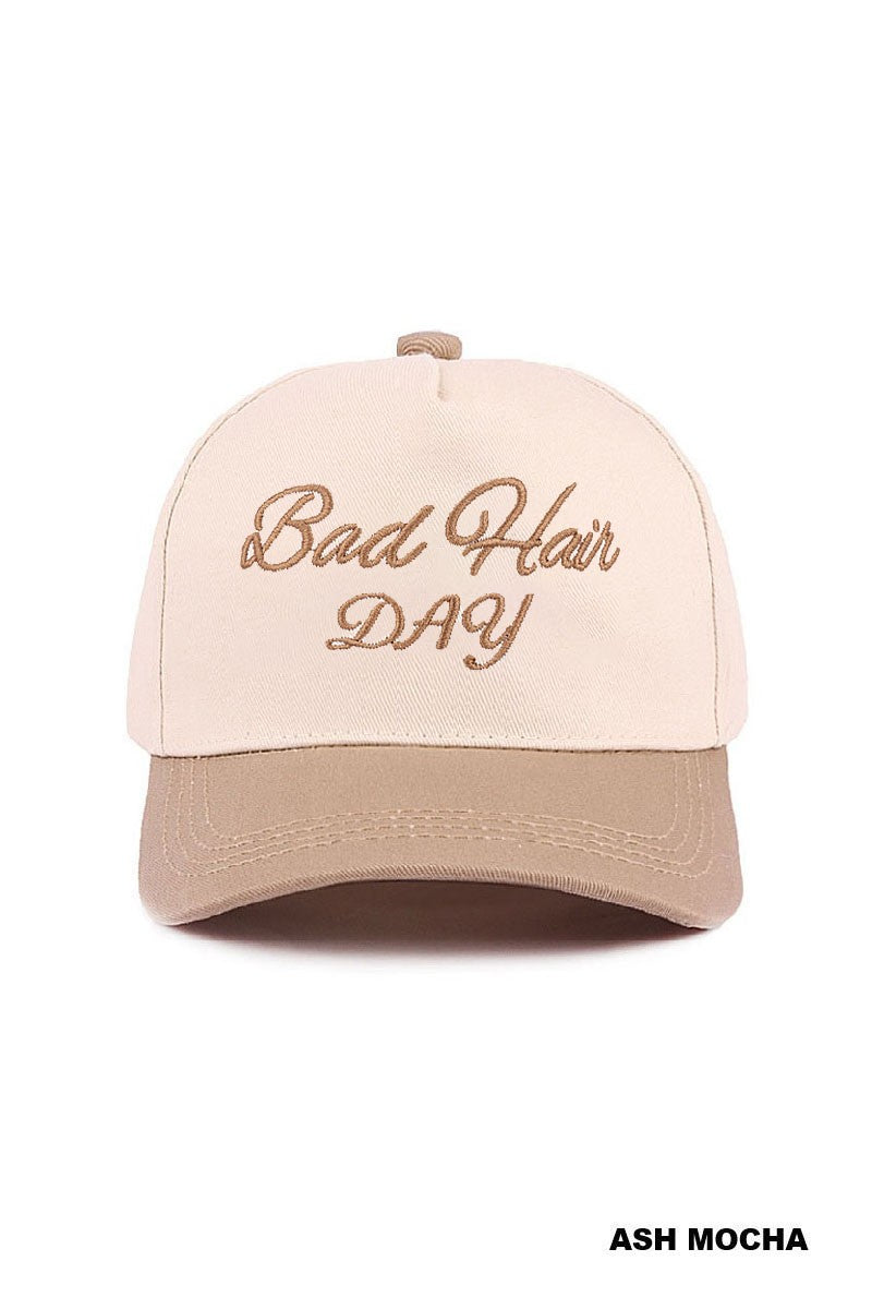 Bad Hair Day - Two Tone Canvas Cotton Trucker Cap