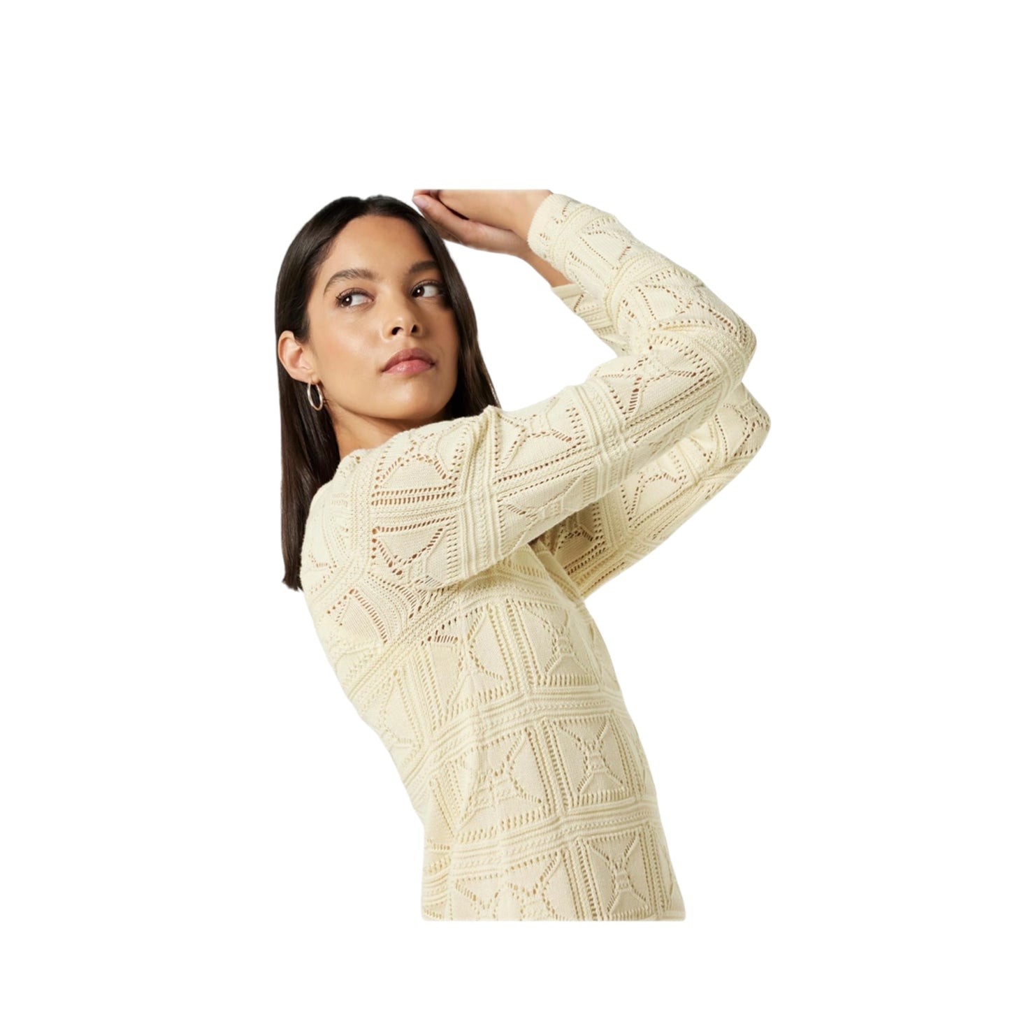 The Drop Women's Laney Crochet Micro Mini Dress
