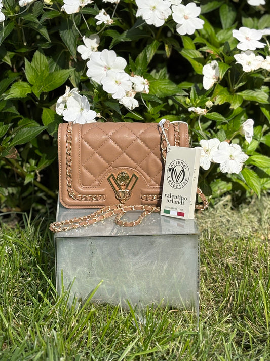 Valentino Orlandi Chained Quilted Bag