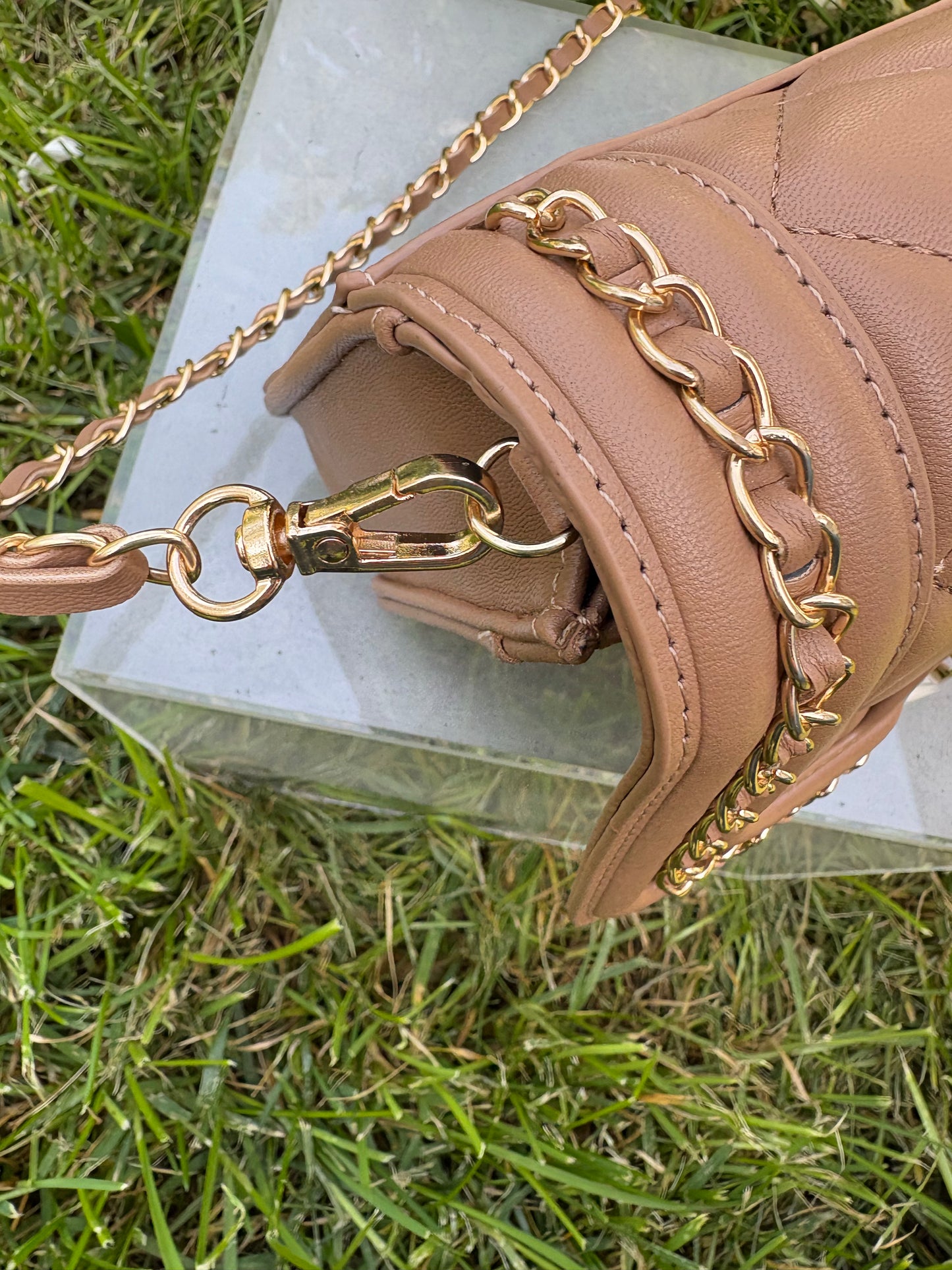 Valentino Orlandi Chained Quilted Bag