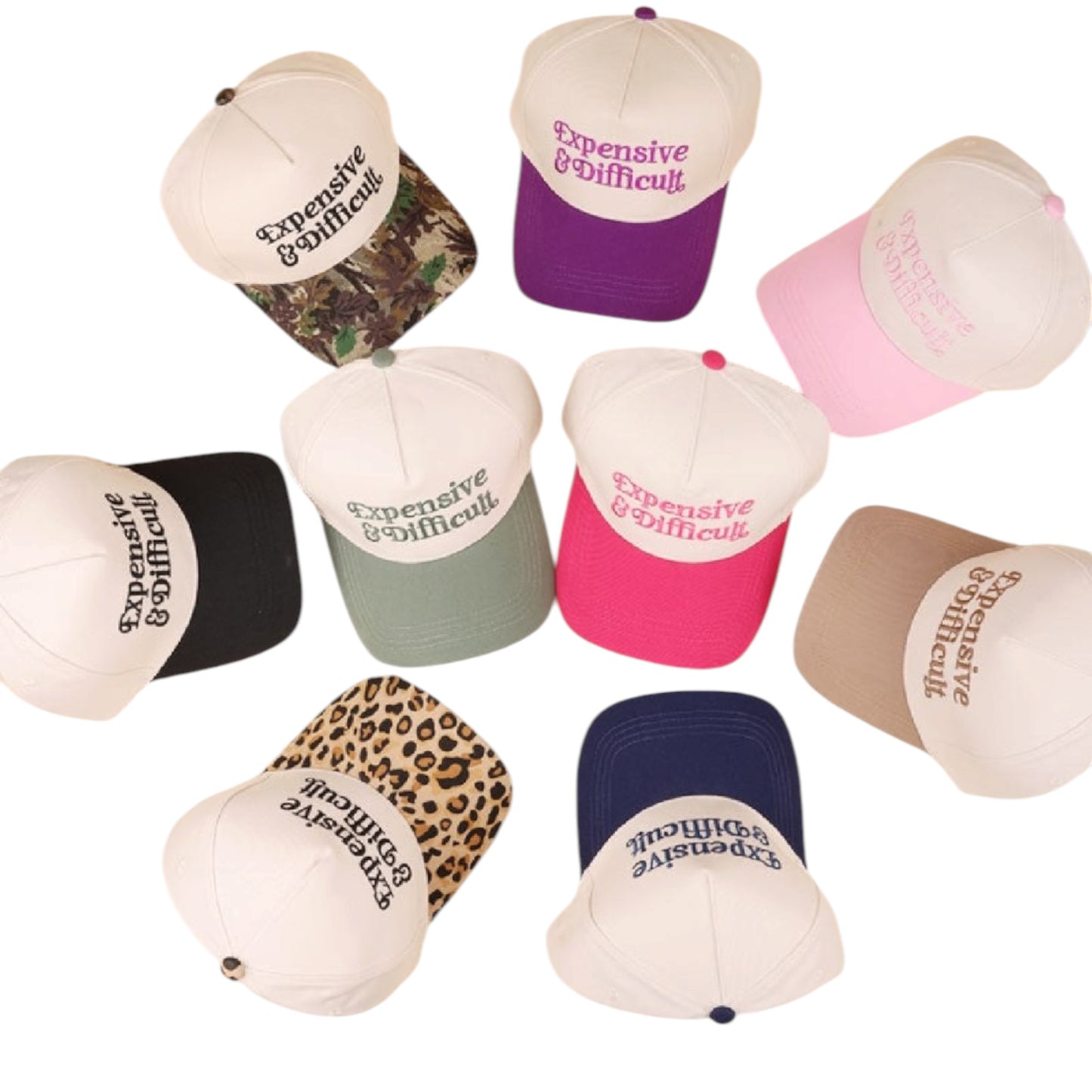 Expensive & Difficult Two-Tone Canvas Trucker Cap