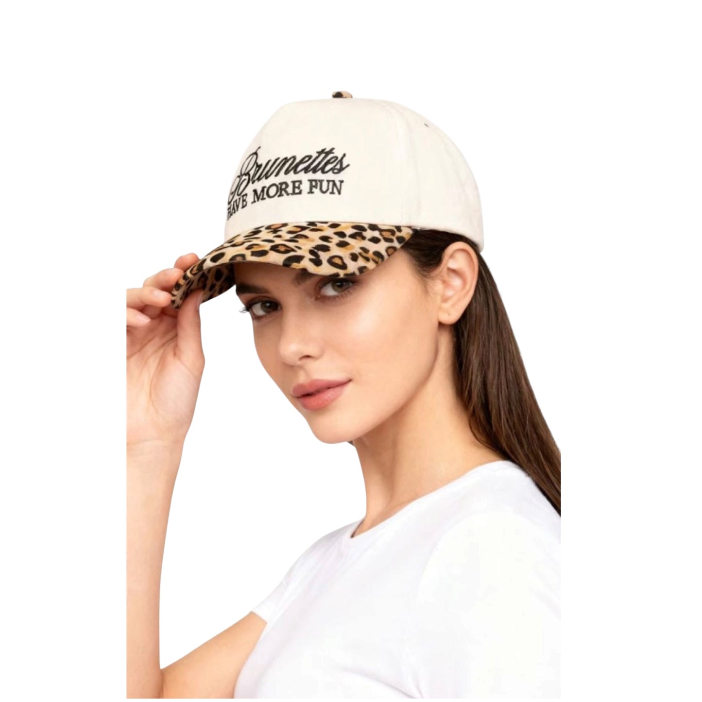 Brunettes Have More Fun Two-Tone Canvas Trucker Hat