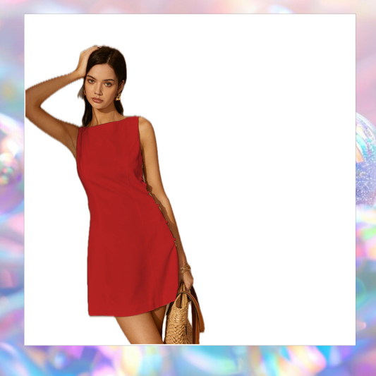 O-Ring Cutout Sleeveless Dress-Commense