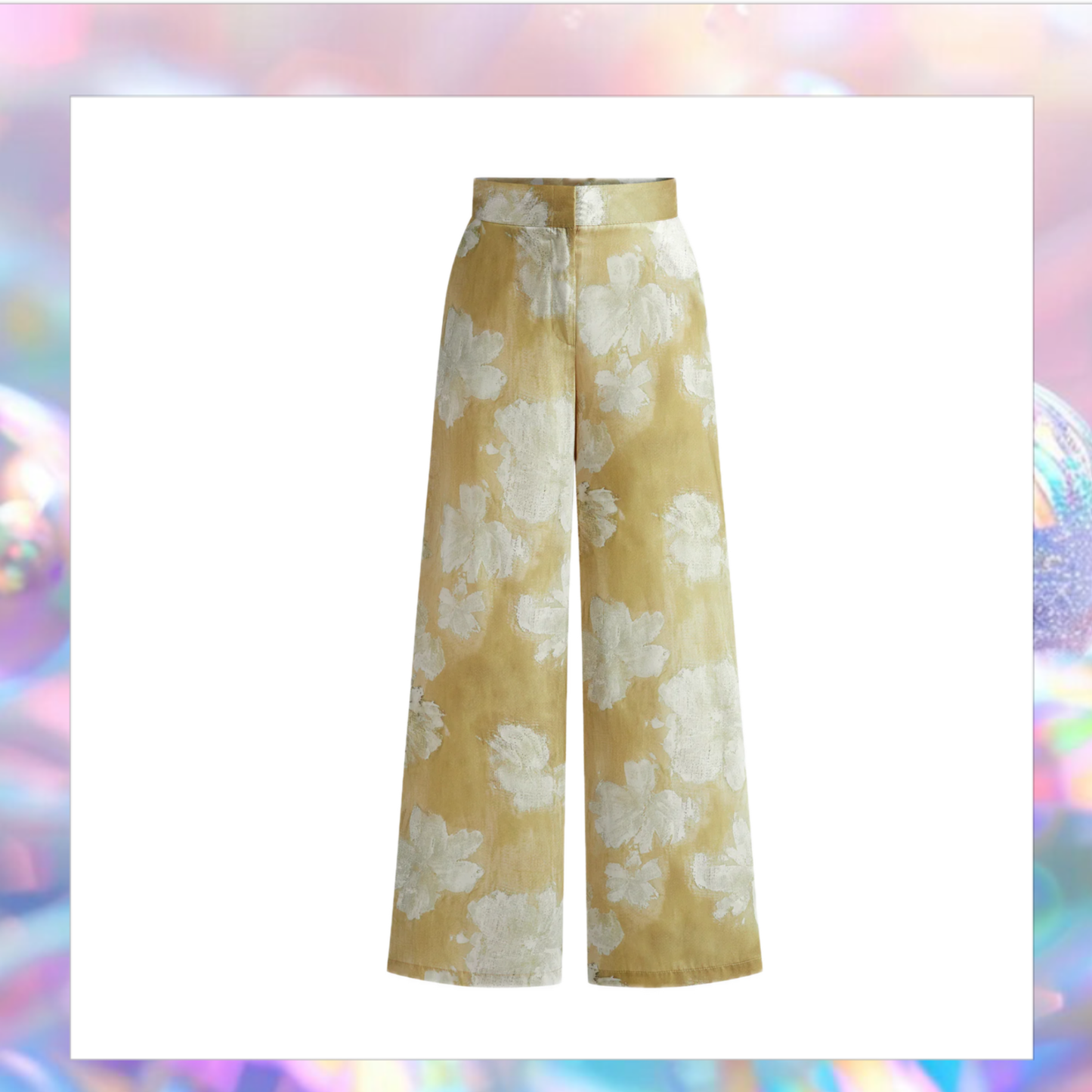 Romance Floral Printed Straight Pants - Commense