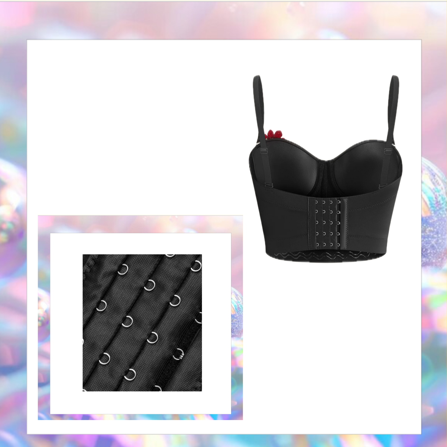 3D Flower Corset Top - Commense