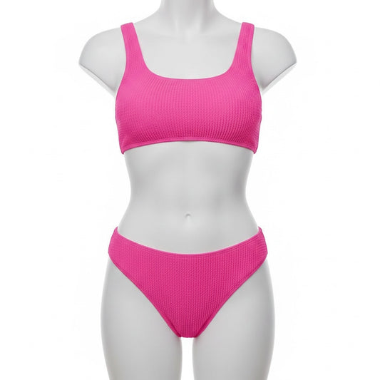 Pink 2 Piece Bikini Set Pink Size M New