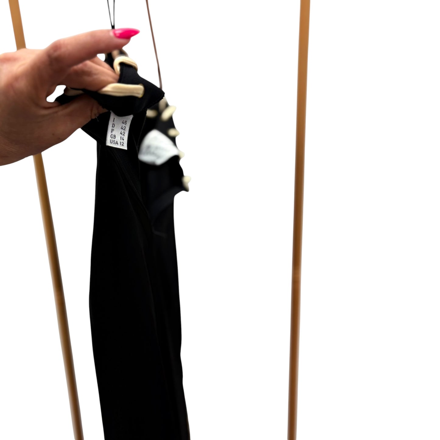 Vintage 90s Moschino Cheap & Chic Black Lace-Up Cigarette Pants | Made in Italy | Size Large