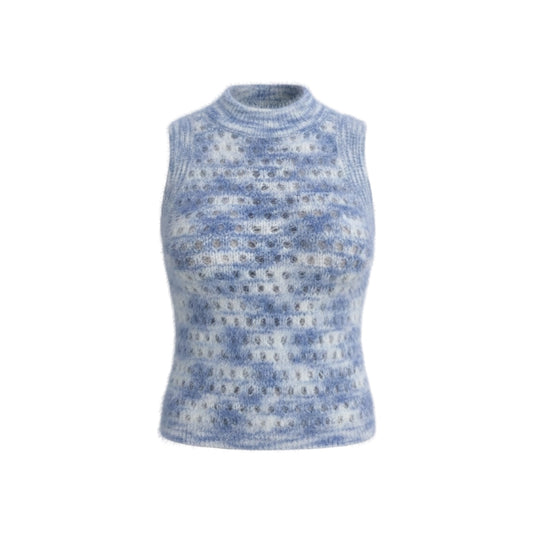 Miss Love Tie-Dye Fuzzy Sleeveless Tank Top