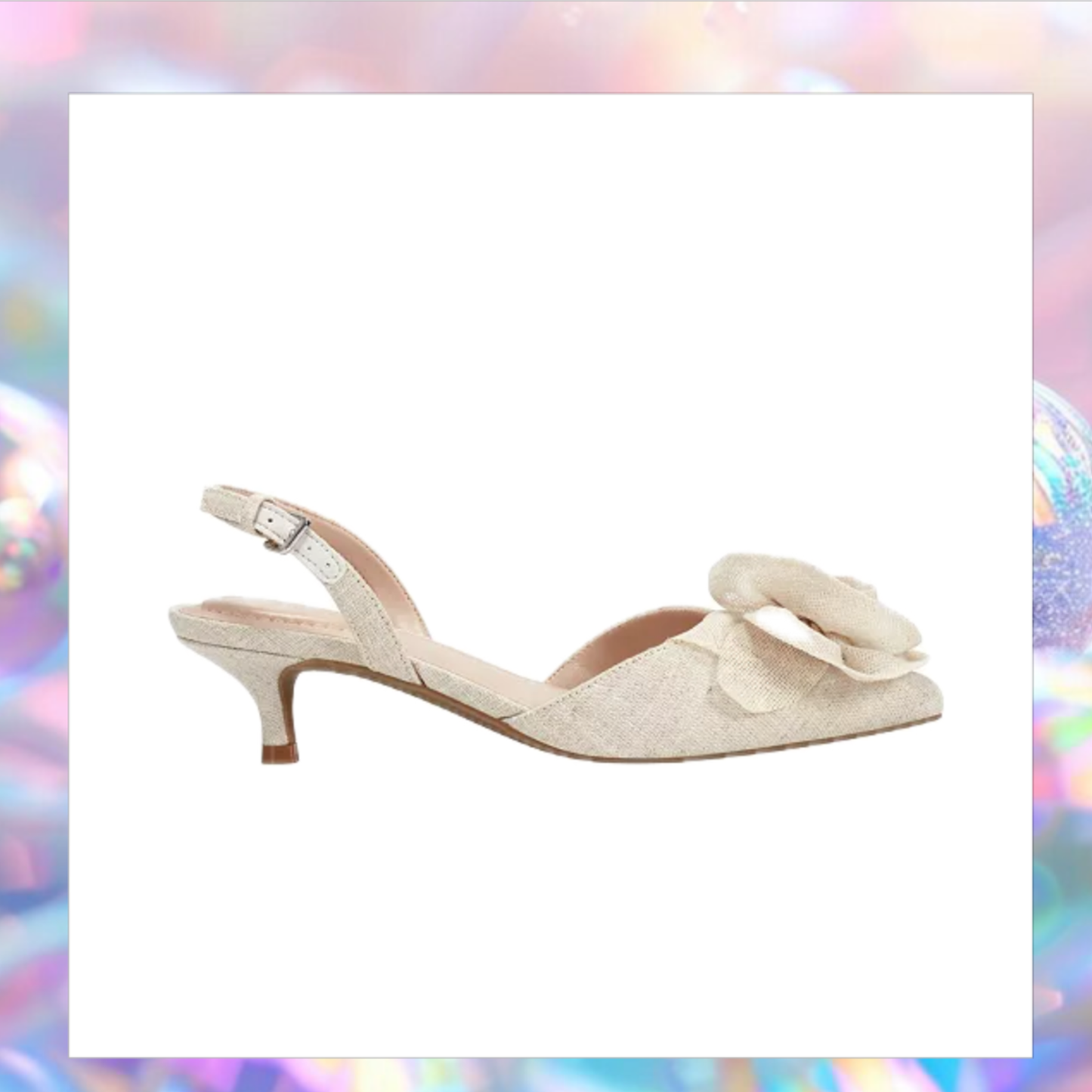 SOLD HOUSE EVENT Miller Rosette Halter Kitten Heel Pumps - Bandolino