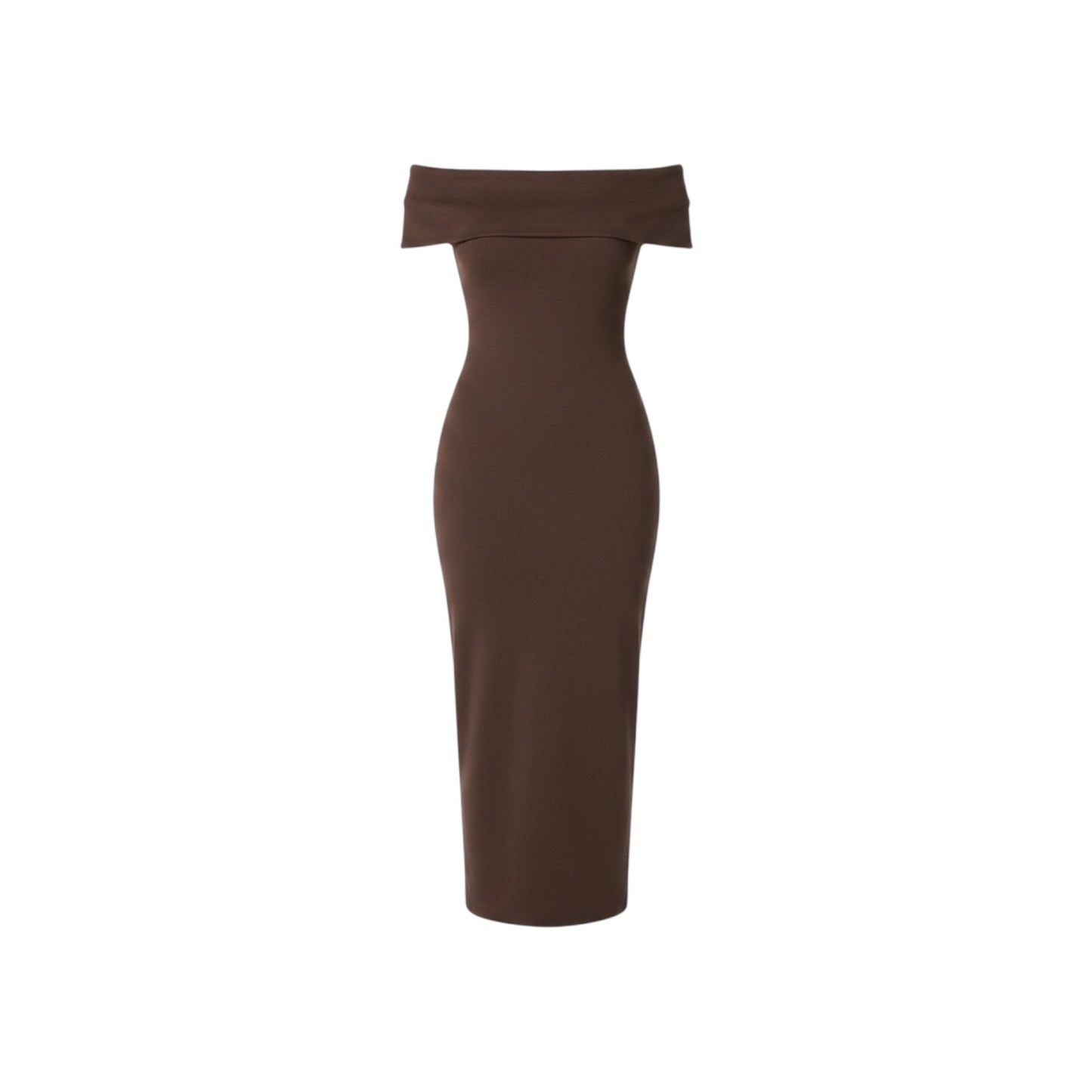 The Drop Off The Shoulder Midi Sheath Dress