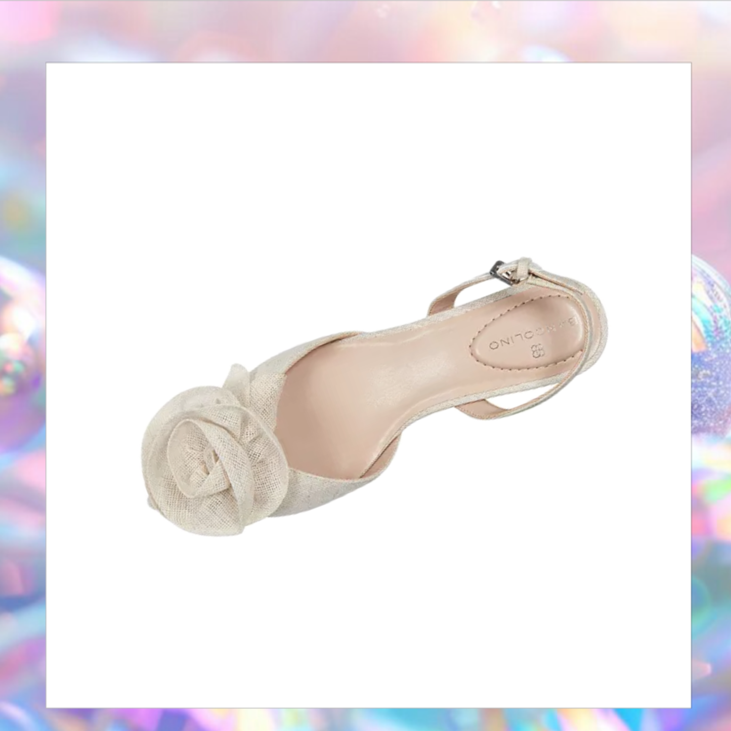 SOLD HOUSE EVENT Miller Rosette Halter Kitten Heel Pumps - Bandolino