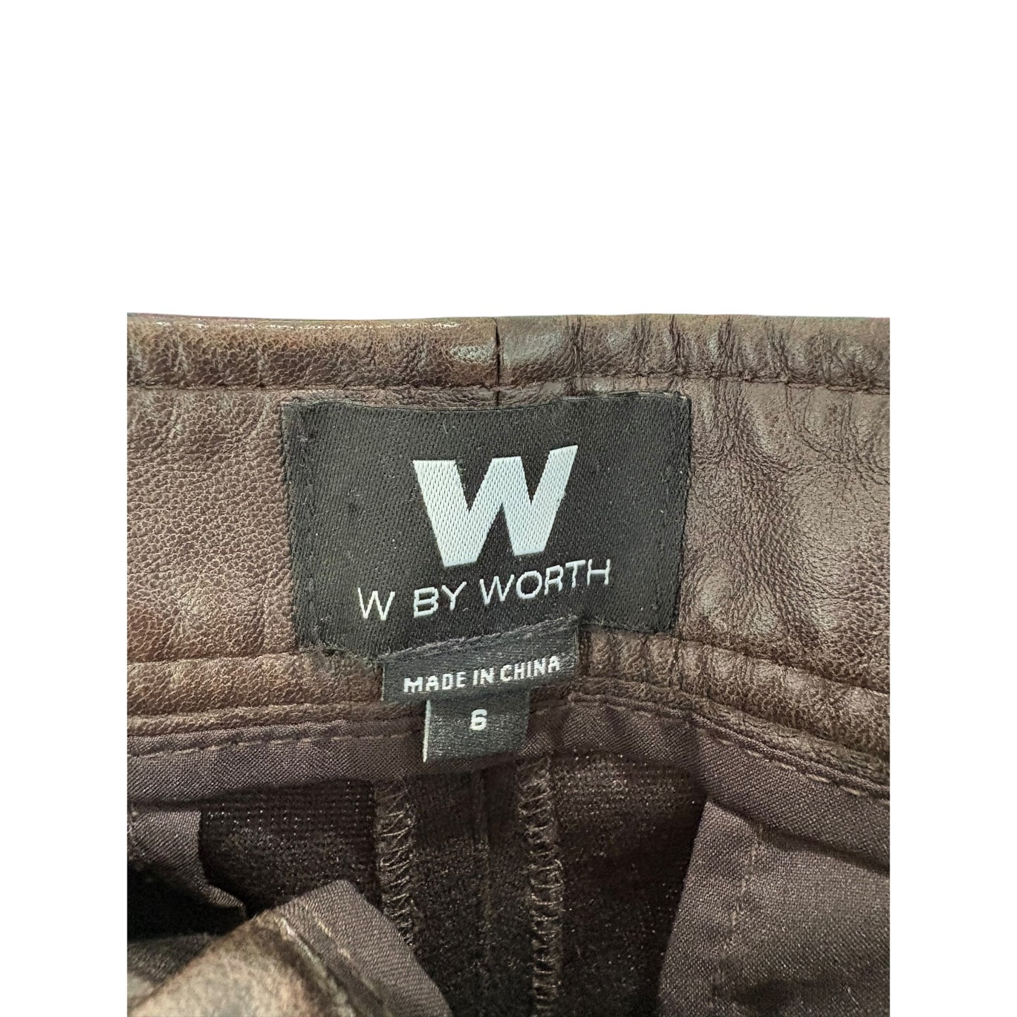 W by Worth Leather & Ponte Moto Panel Pants — Size 6 Preloved