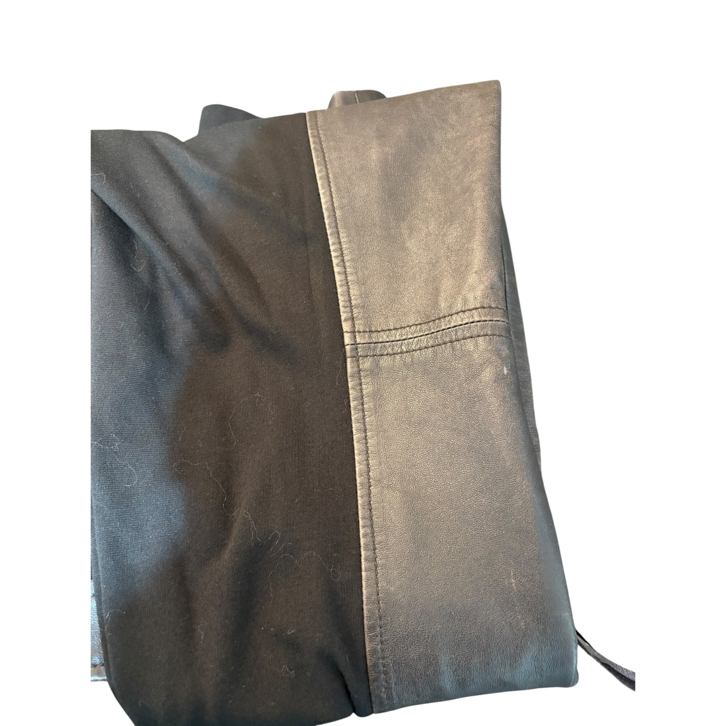 W by Worth Leather & Ponte Moto Panel Pants — Size 6 Preloved