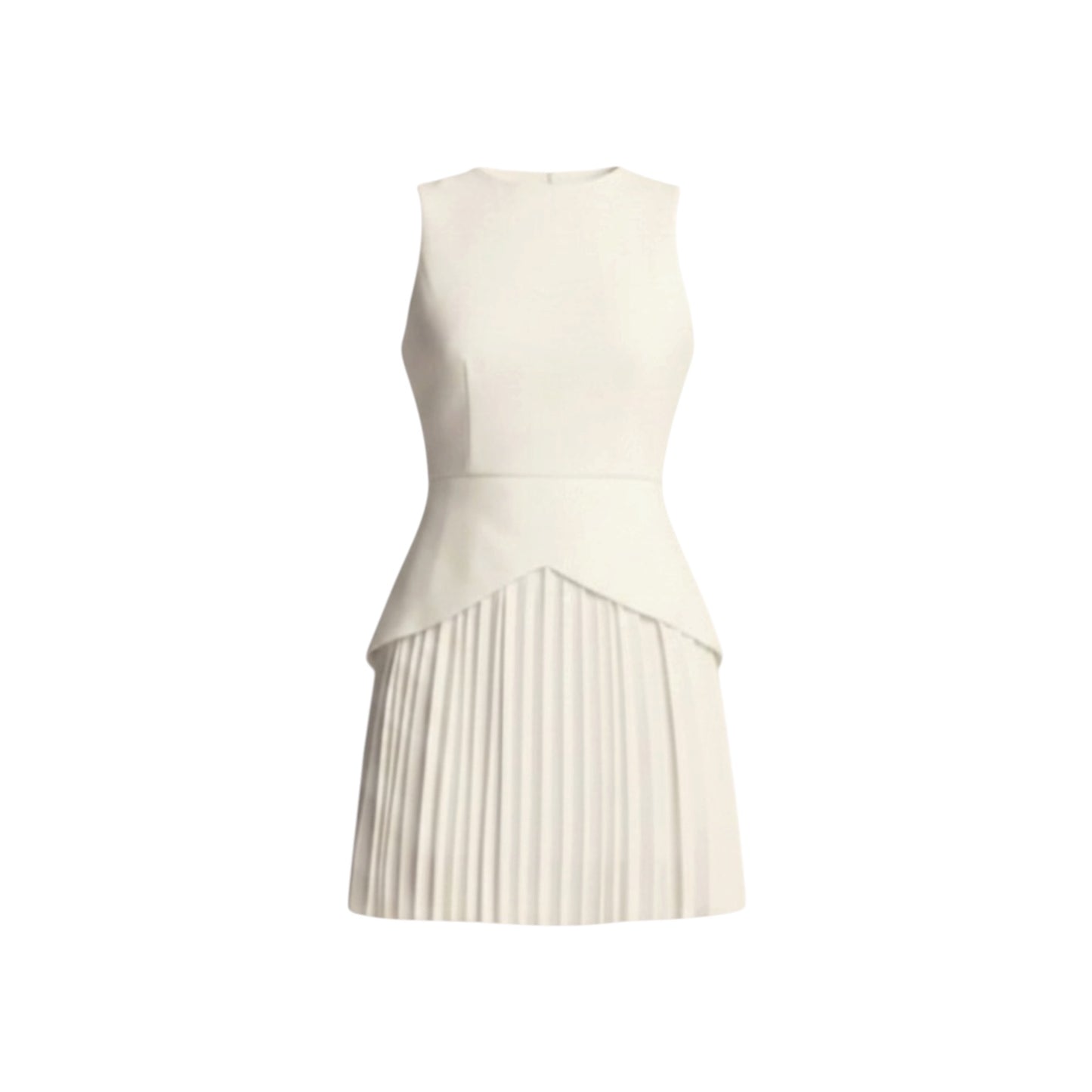 Pleated Hem Mini Dress - Commense Size XL - NWT