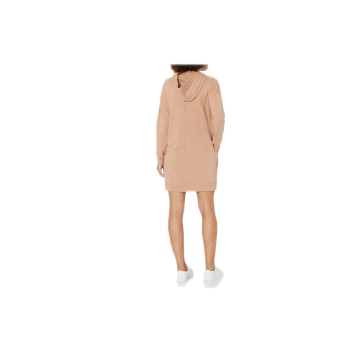 The Drop Tan Hoodie Praline Dress