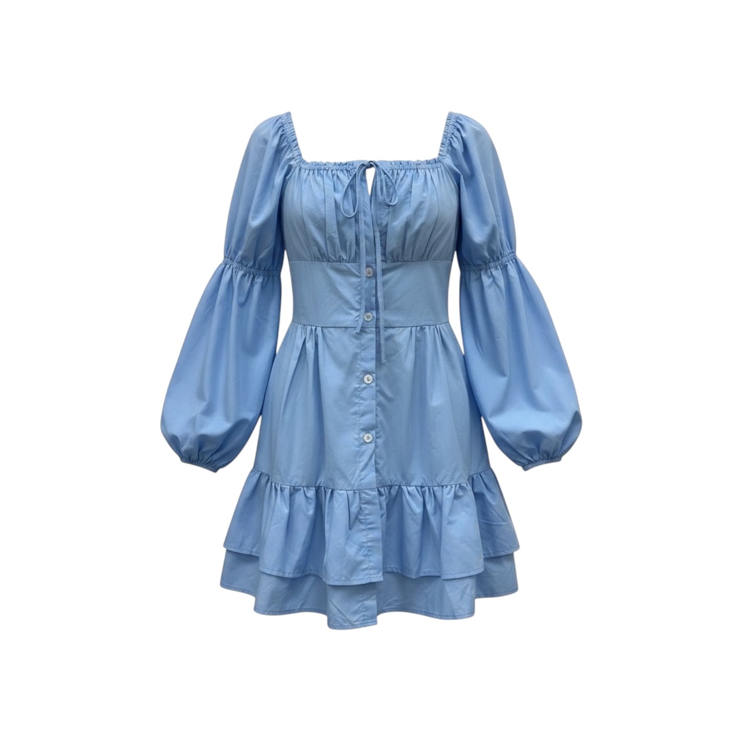 Off Shoulder Raffle Trim Short Dress -  Commense Size M - NWT