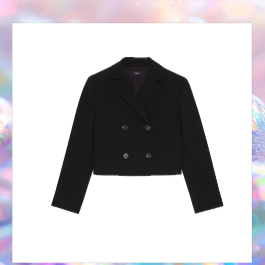 Cropped Double-Breasted Jacket - Theory