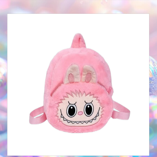 Labubu plush mini backpack