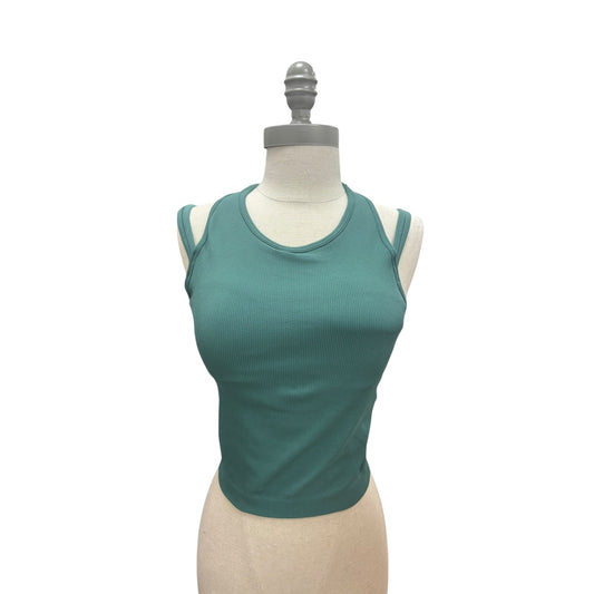 Olive Green Activewear Top Size M