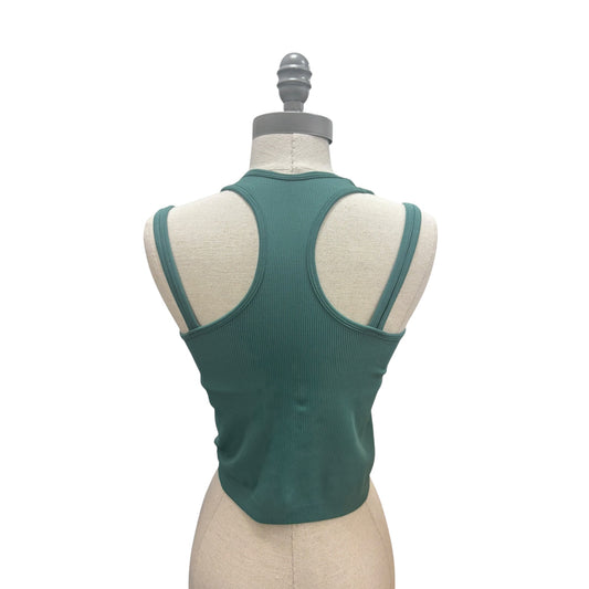 Olive Green Activewear Top Size M