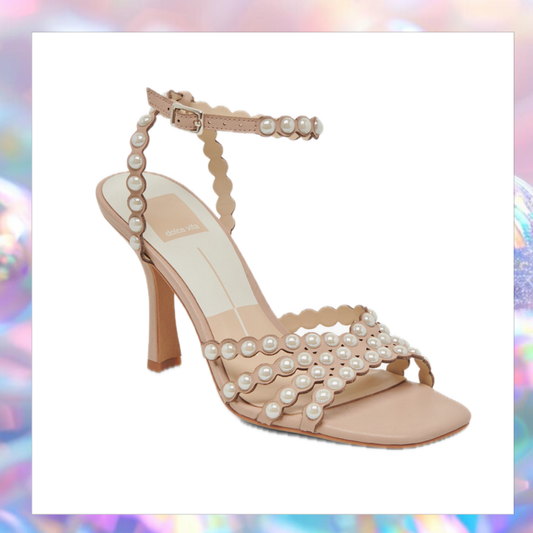 Hellen Pearly Bead Ankle Strap Sandal - Dolce Vita