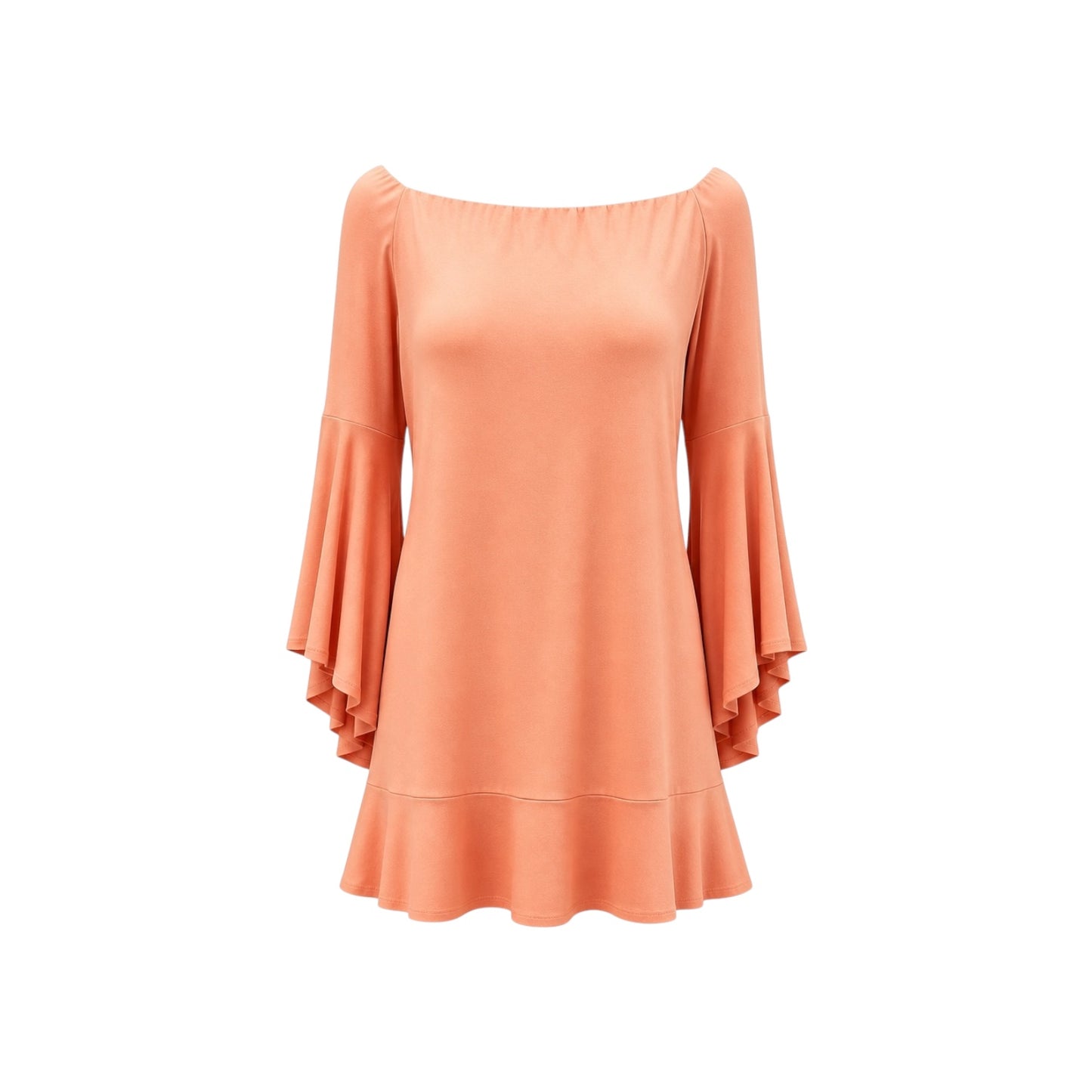 Susana Monaco Creamsicle Off Shoulder Flutter Sleeve Dress Size S