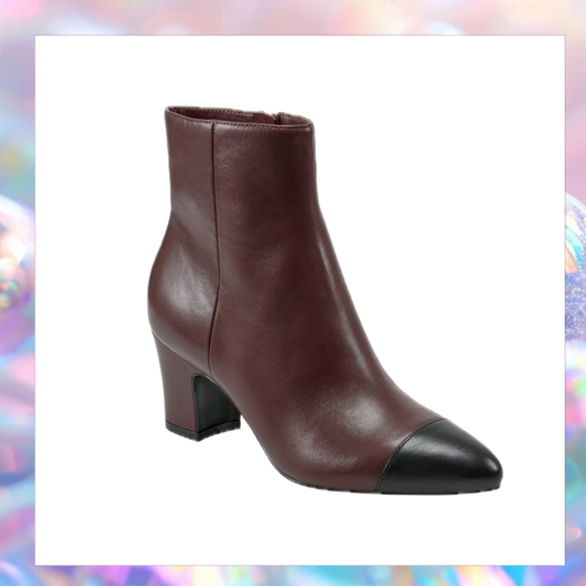 Aleea Dark Red Bootie - Marc Fisher