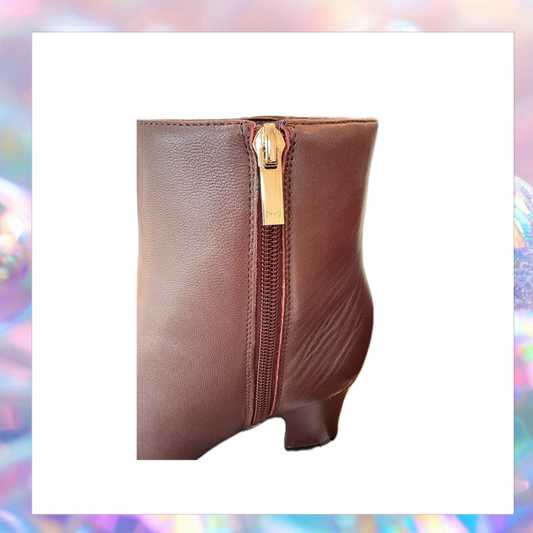 Aleea Dark Red Bootie - Marc Fisher