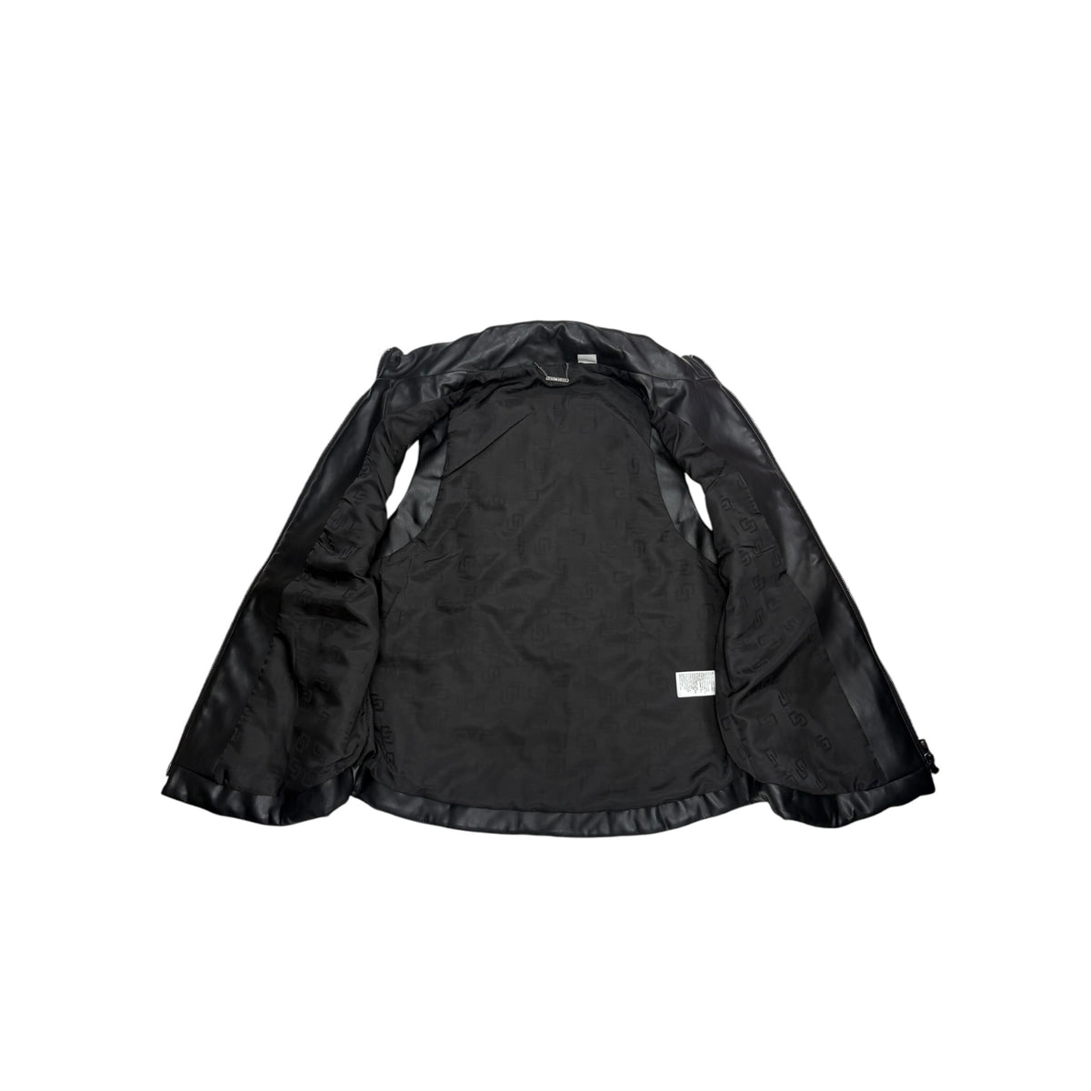 Chico’s Quilted Faux Leather Moto Vest Women’s Size 1 (M-8/10) Black Zip Front Preloved