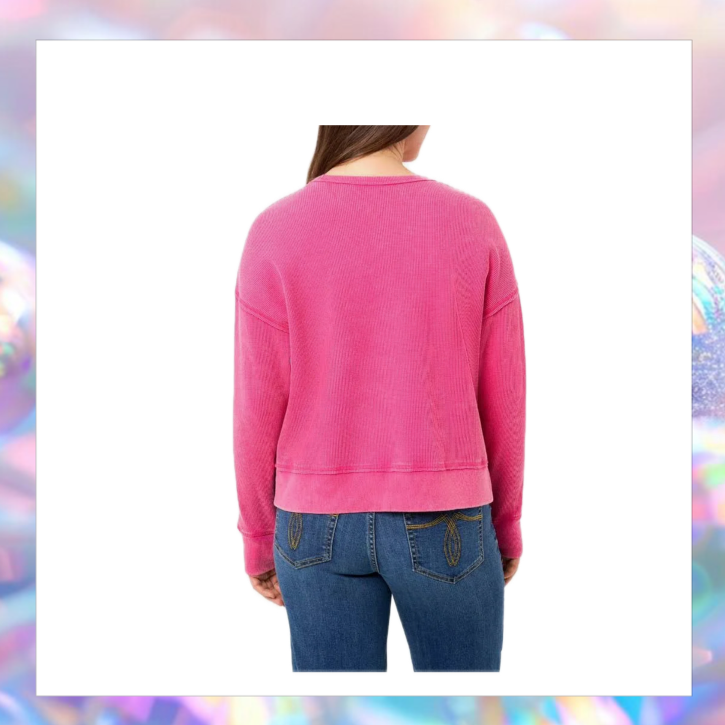 Seven 7 Waffle Crewneck Long Sleeve