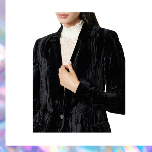 The Drop Women’s Black Long Blazer