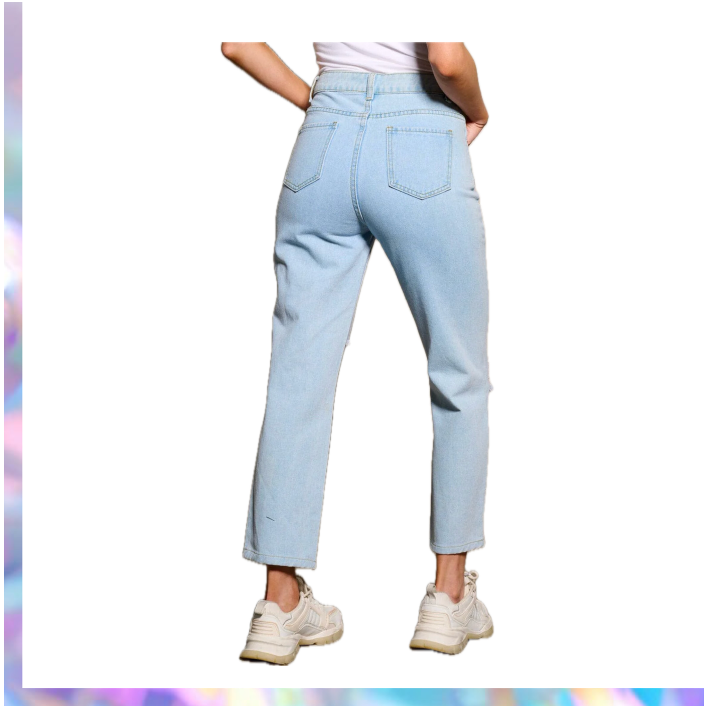 Reveuse Graphic Distress Jeans