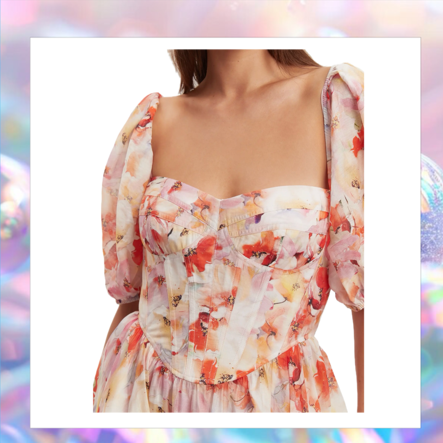 Bardot Kiah Mini Floral Corset Dress