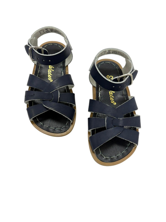 Sun-San Salt Water Sandals Kids Size 8 Navy Blue Original 800 Series