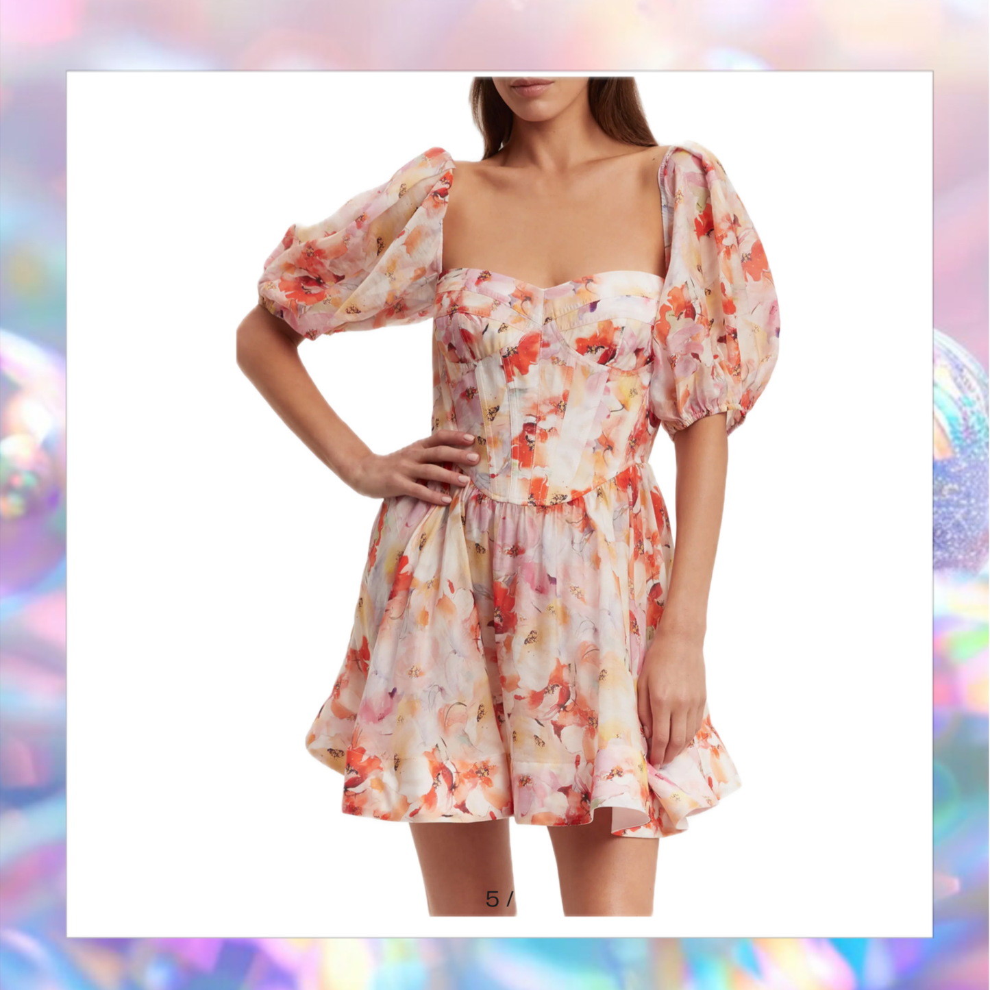 Bardot Kiah Mini Floral Corset Dress