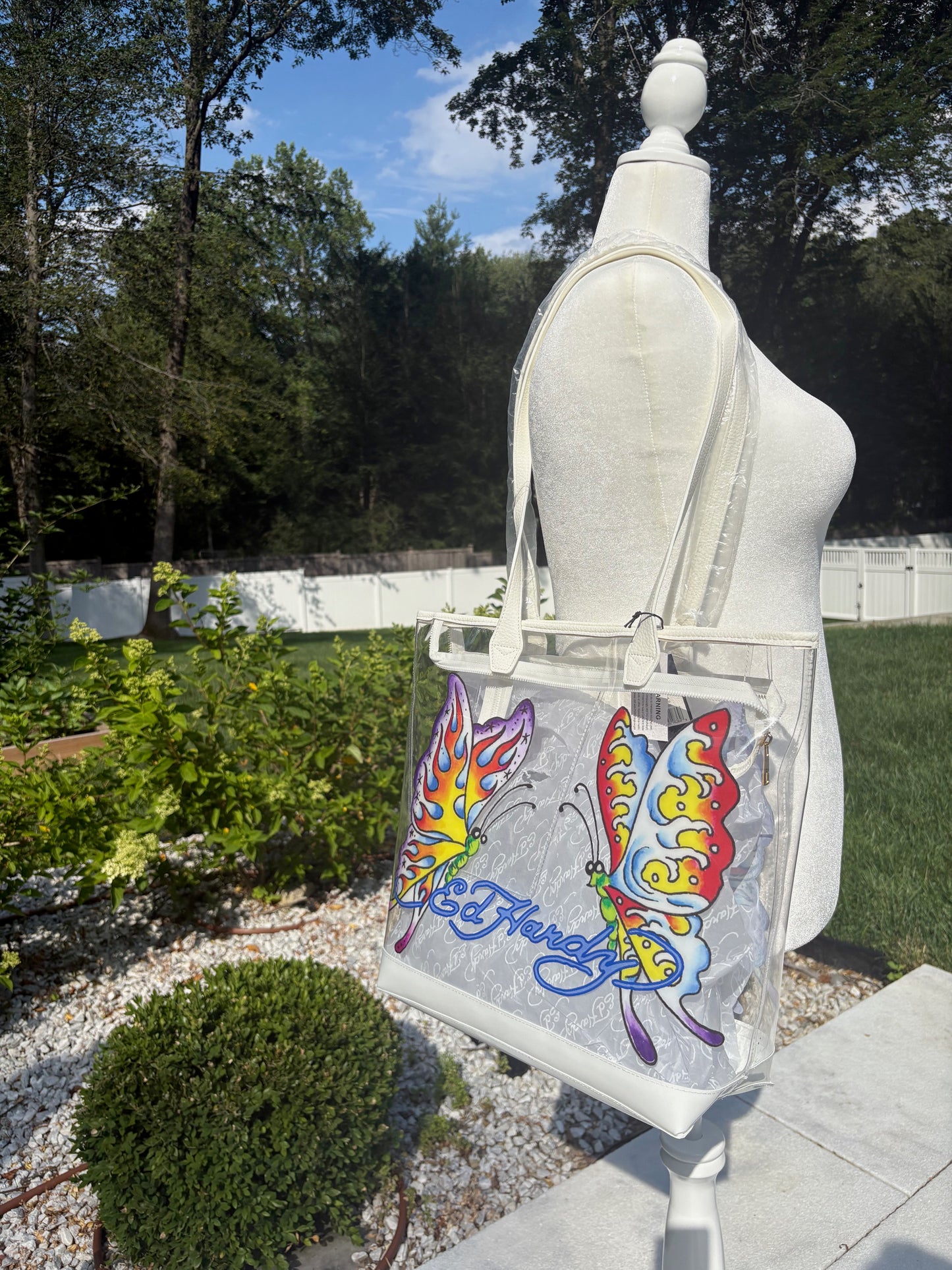 Ed Hardy Butterfly Beach Bag