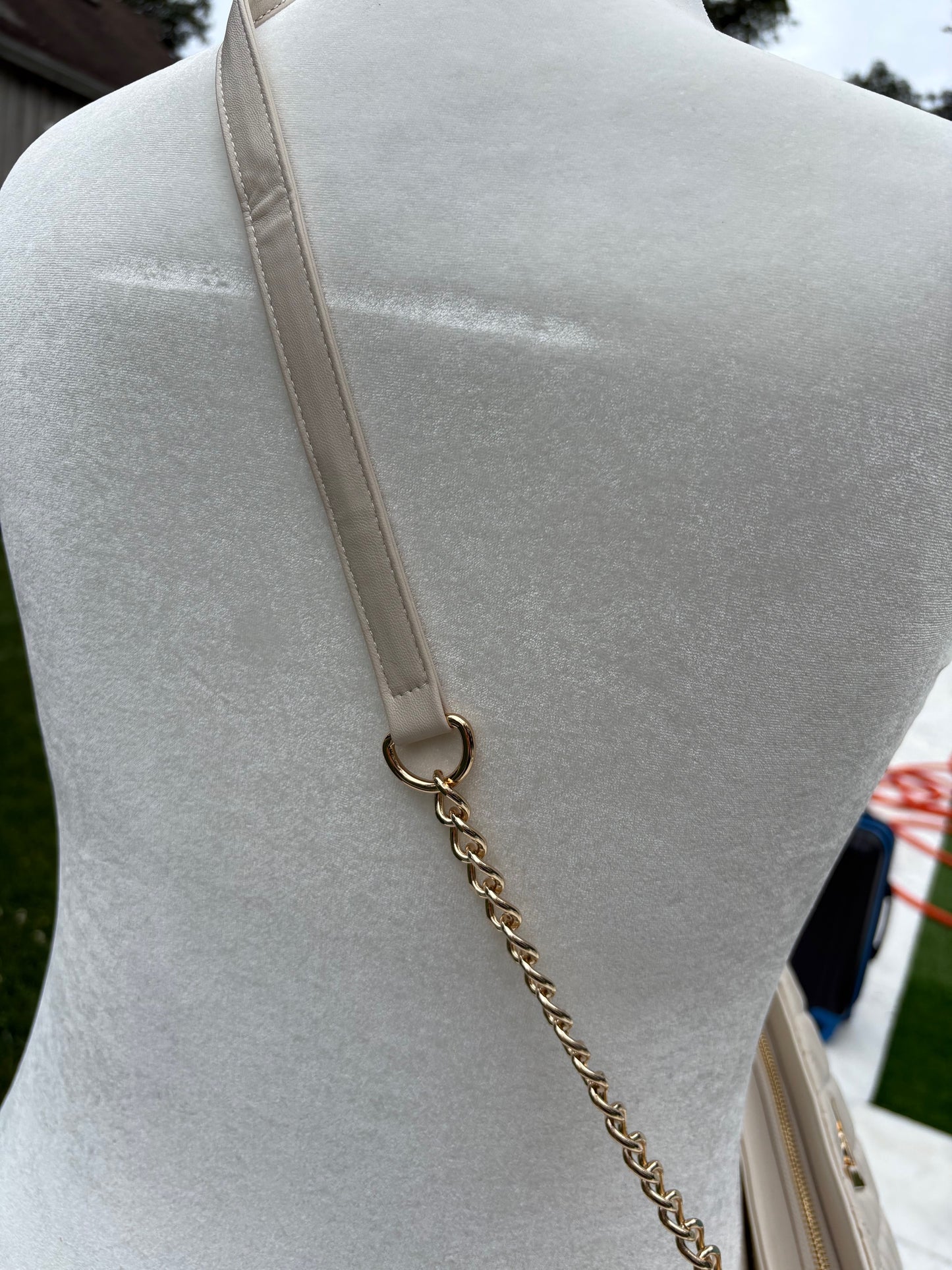 Valentino Orlandi “V” Logo Quilted Crossbody Bag