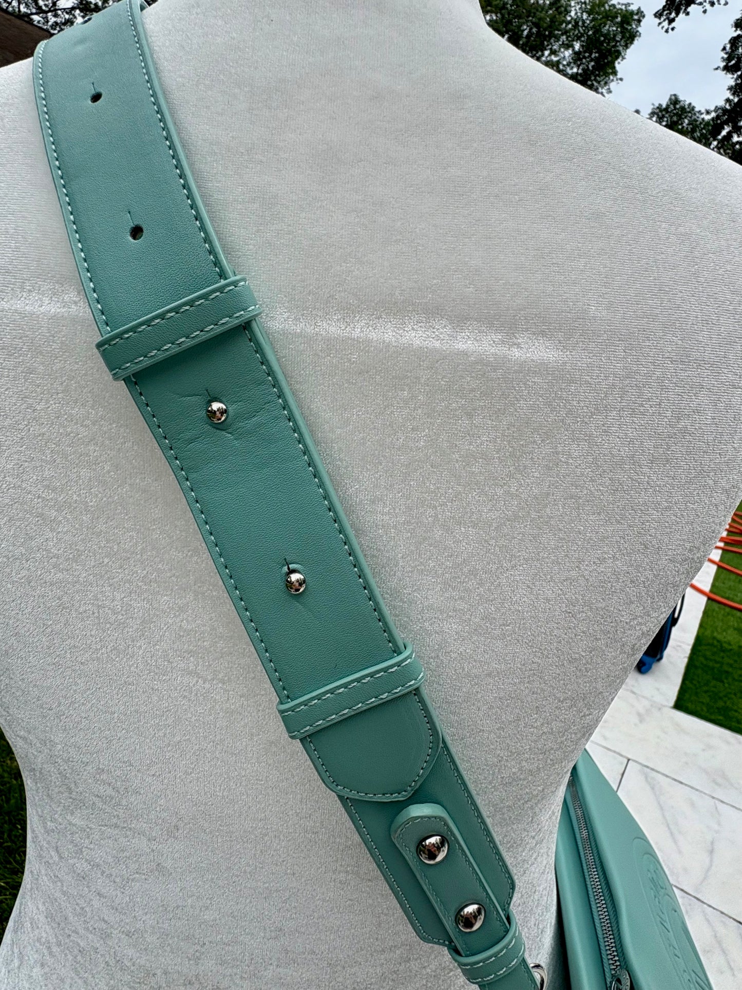 Valentino Orlandi Logo Embossed Crossbody