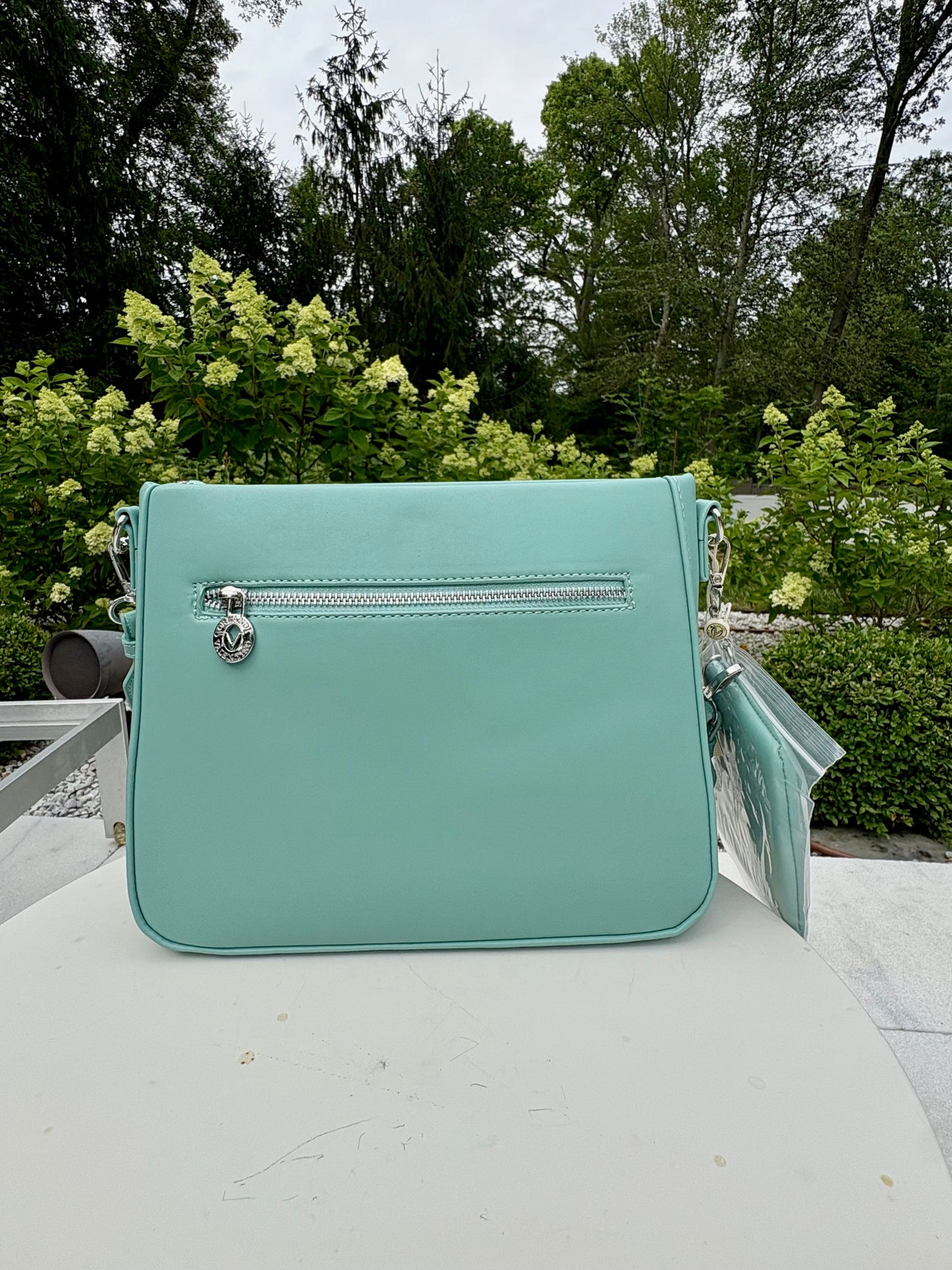 Valentino Orlandi Logo Embossed Crossbody