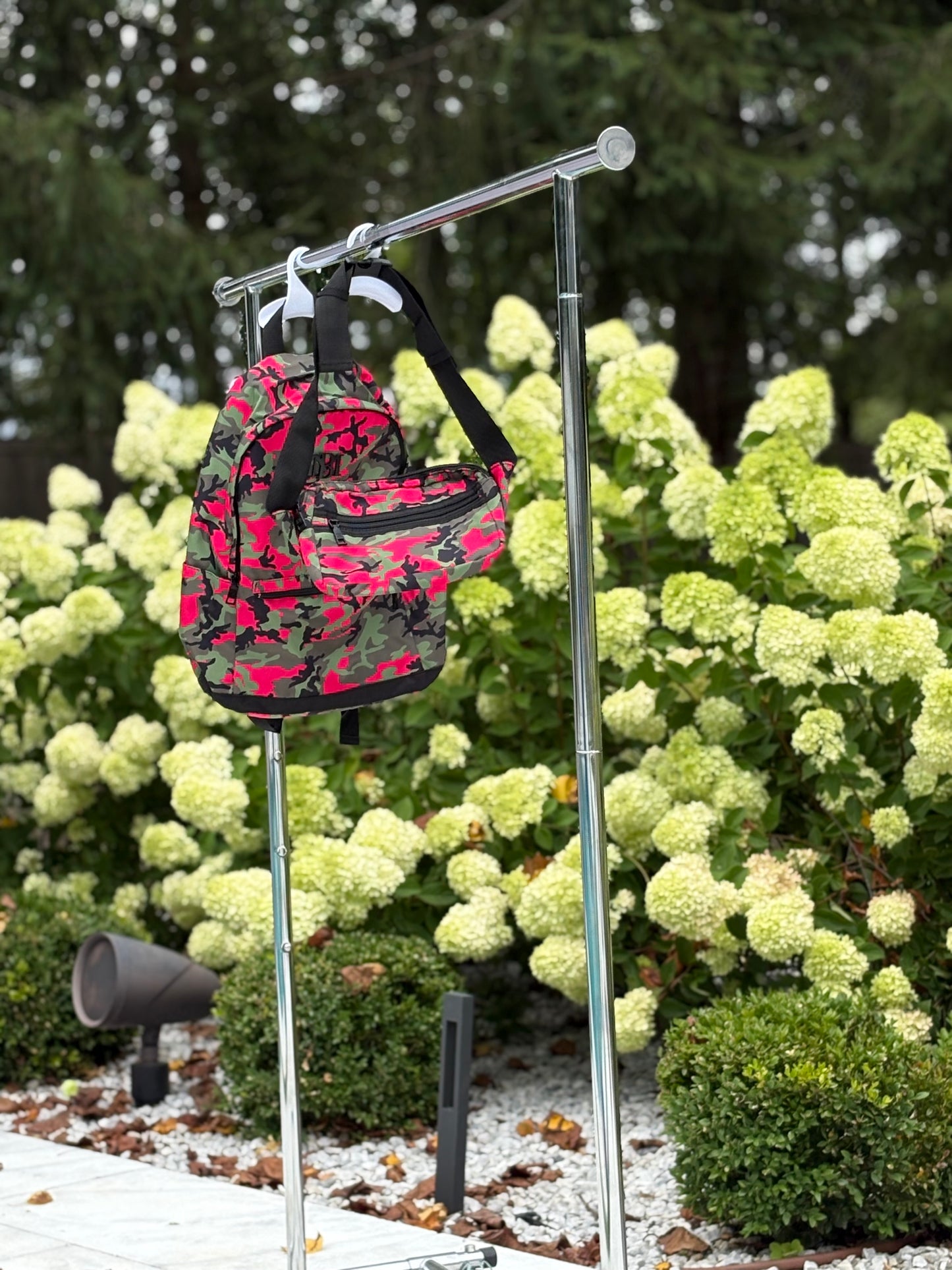 Badgley Mischka Camo Backpack