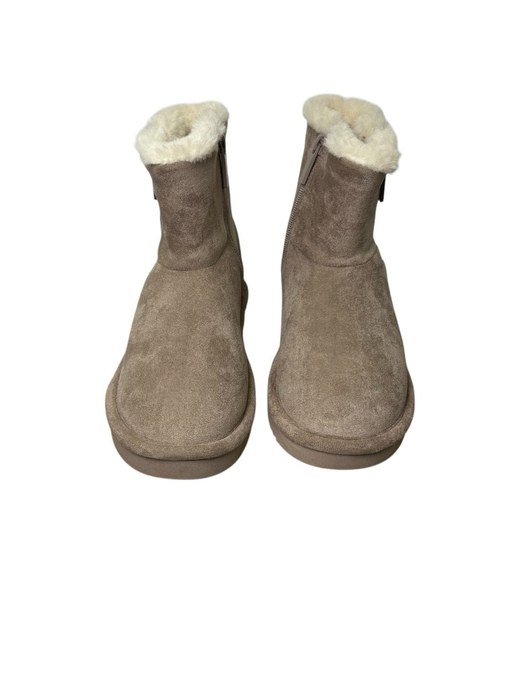 Steve Madden Kids Joakley Boots Taupe Faux Fur Girls Size 2