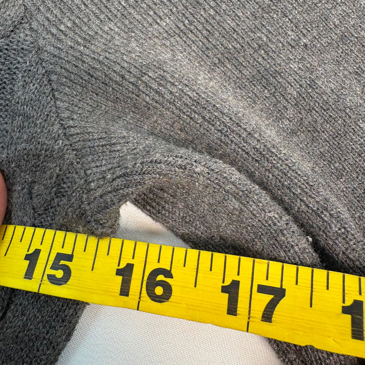 Eliza J Cable Knit Gray Long Sleeve Dress Size XS with Back Zipper Preloved