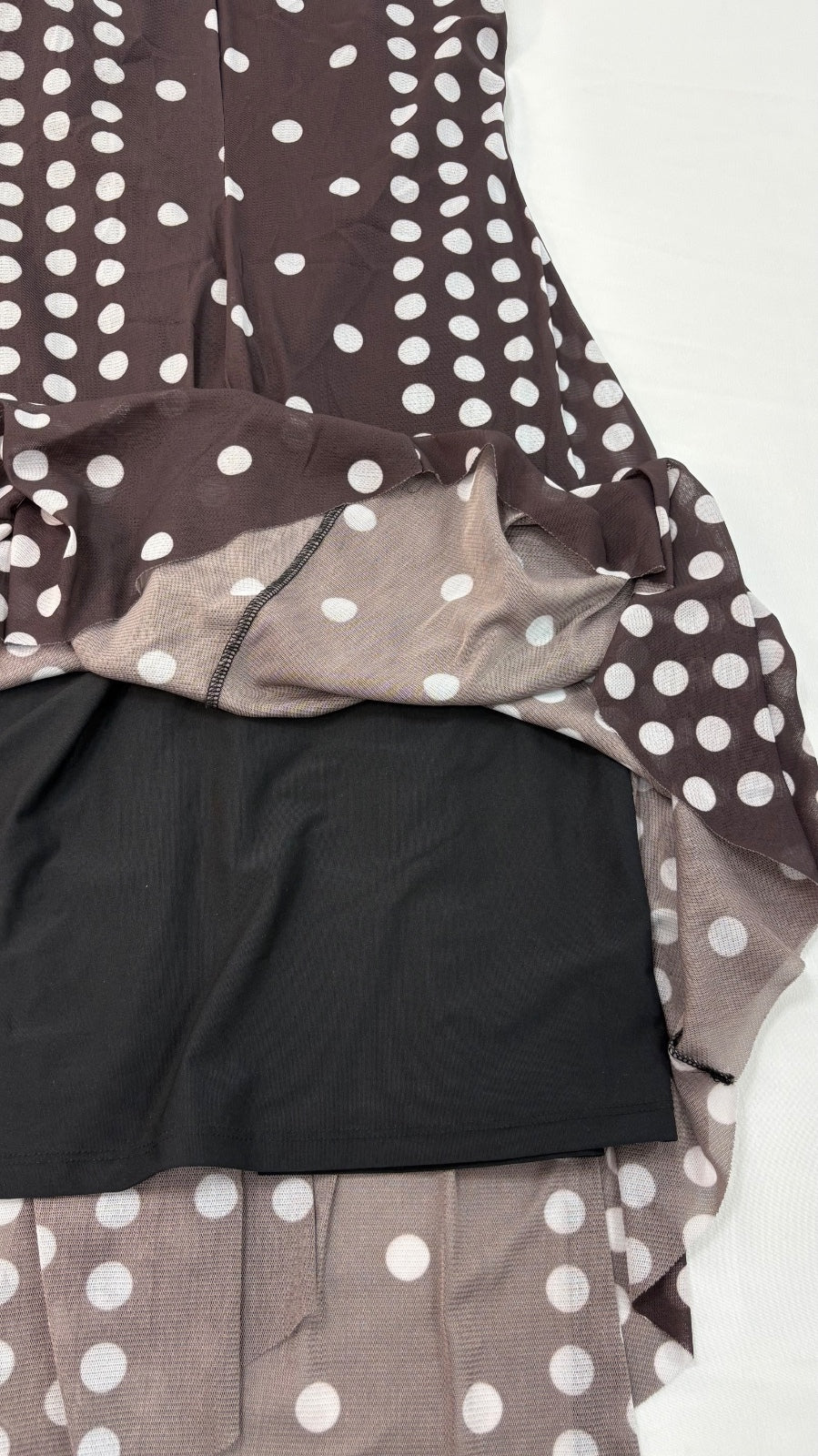 T Tahari Women's Sleeveless Polka Dot Midi Dress Size XS Preloved