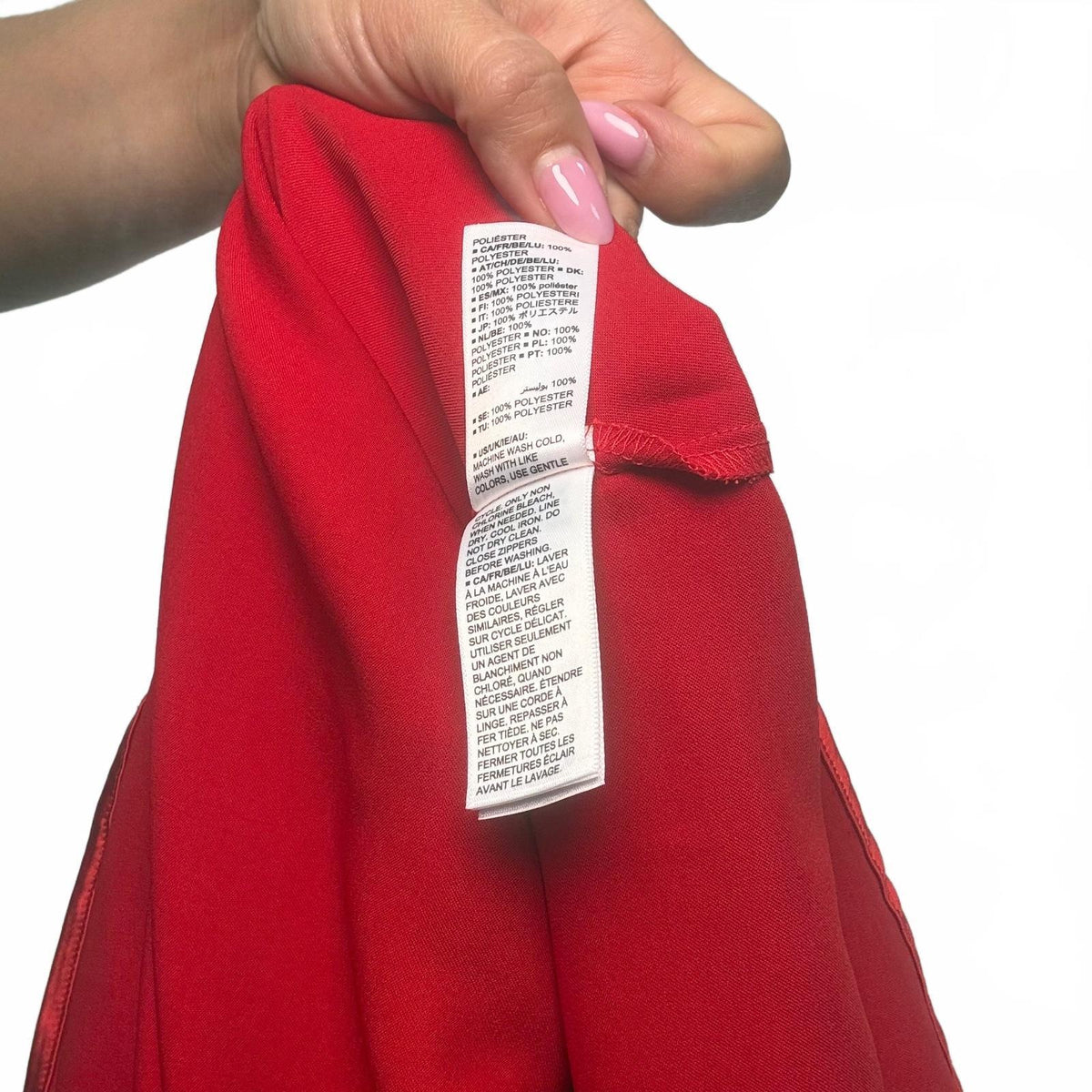 The Drop Red Silky Cut-Out Long Red Dress Size M NWT