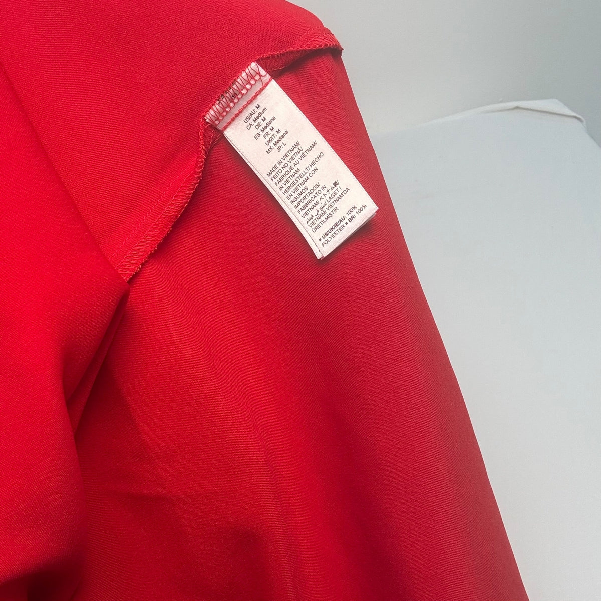 The Drop Red Silky Cut-Out Long Red Dress Size M NWT